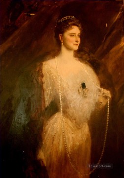 Jean Joseph Benjamín Constant Painting - Retrato de la emperatriz Alexandra Fyodrovna Jean Joseph Benjamin Constant orientalista